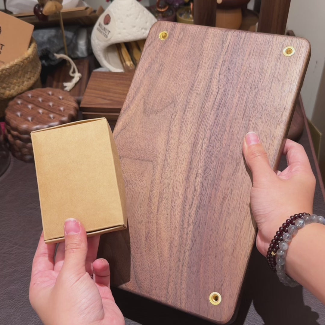 Retro-Lautsprecherständer aus Walnussholz für Marshall (nur Ständer)