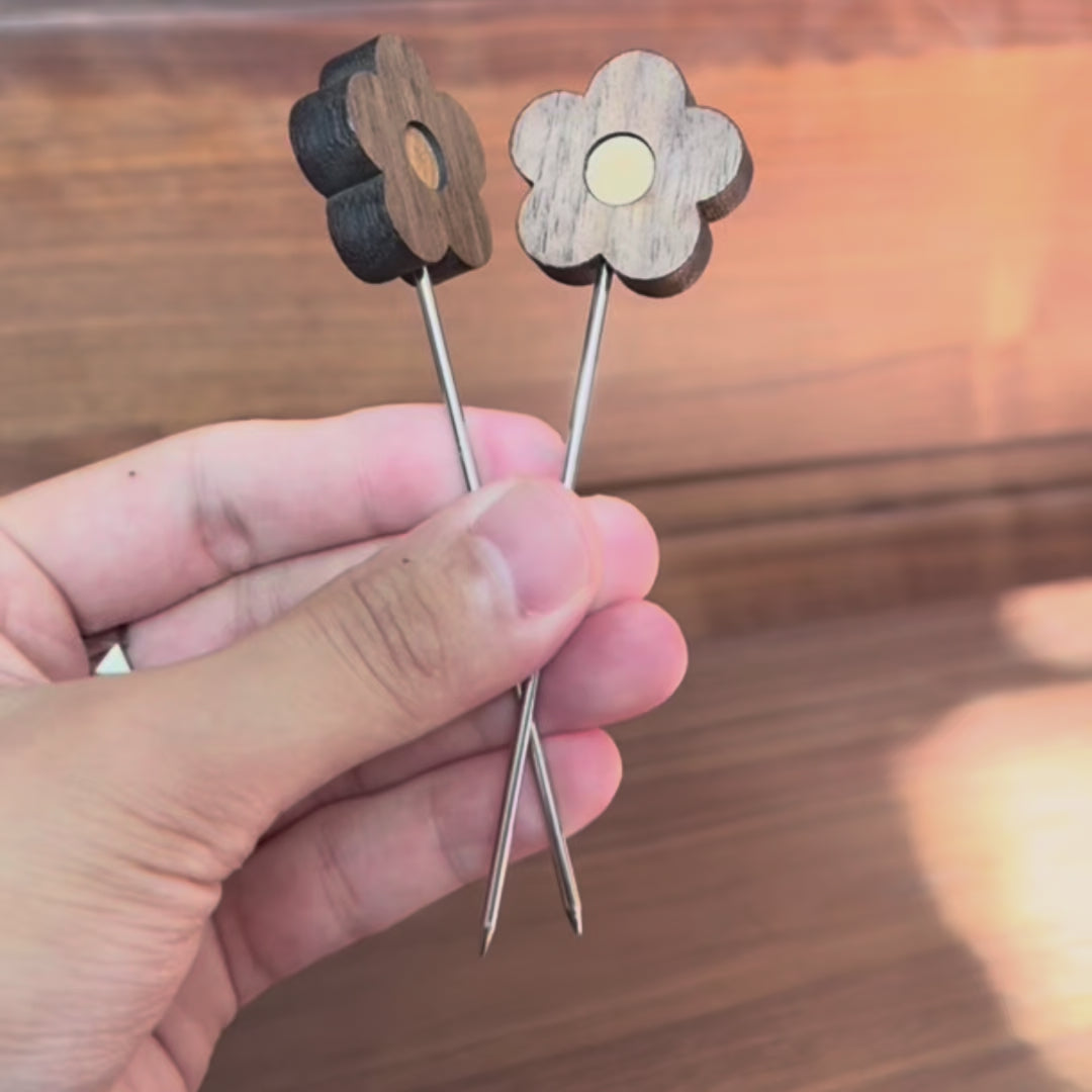floral walnut fruit skewers