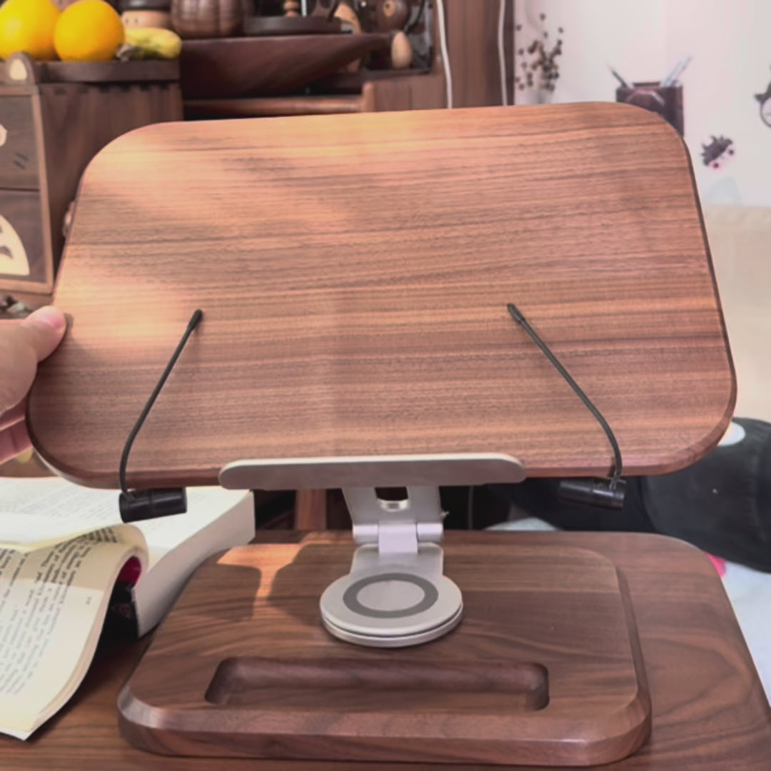 BookHaven Walnut Reading Stand
