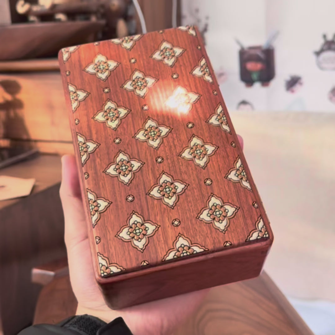 Maison Retro Style Solid Wood Jewelry Storage Box