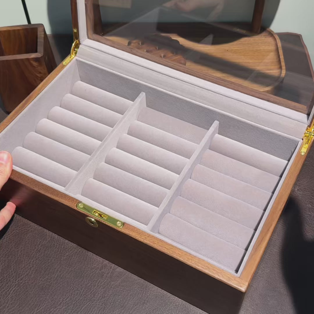 Boîte à bracelets Mira en bois massif