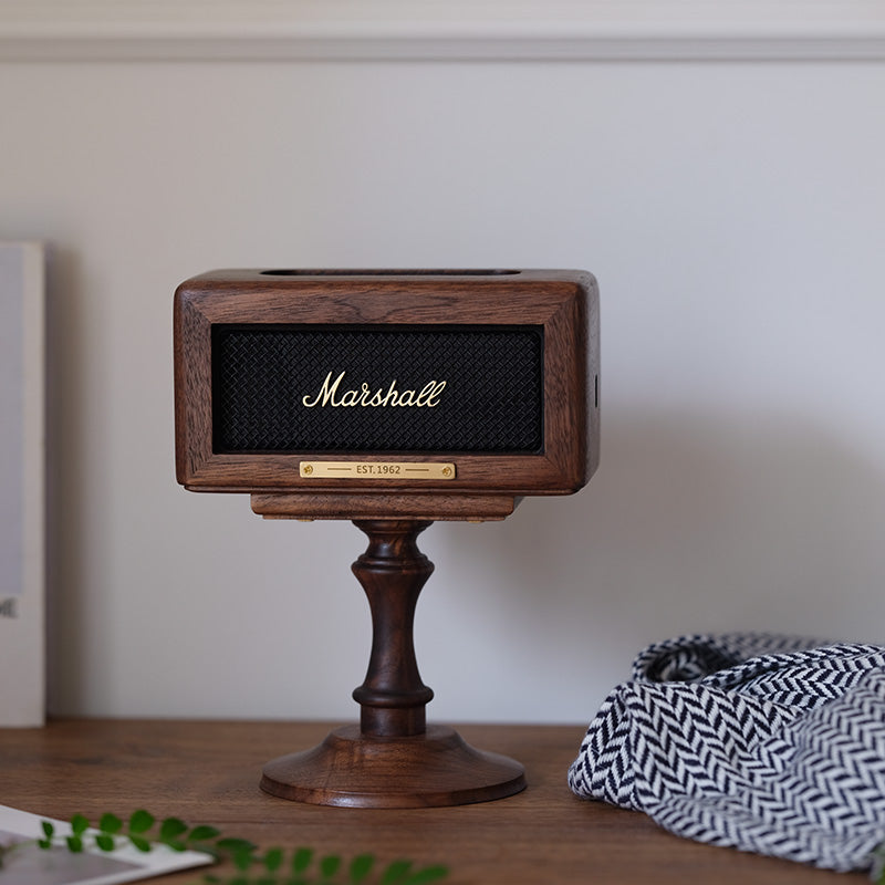 Premium Solid Walnut Speaker Stand for Marshall | Walnut Addicted