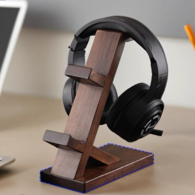 solid walnut gaming desk organizer