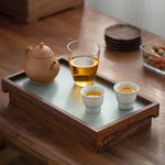 solid walnut tea tray