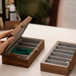 sparkle retro black walnut jewelry box