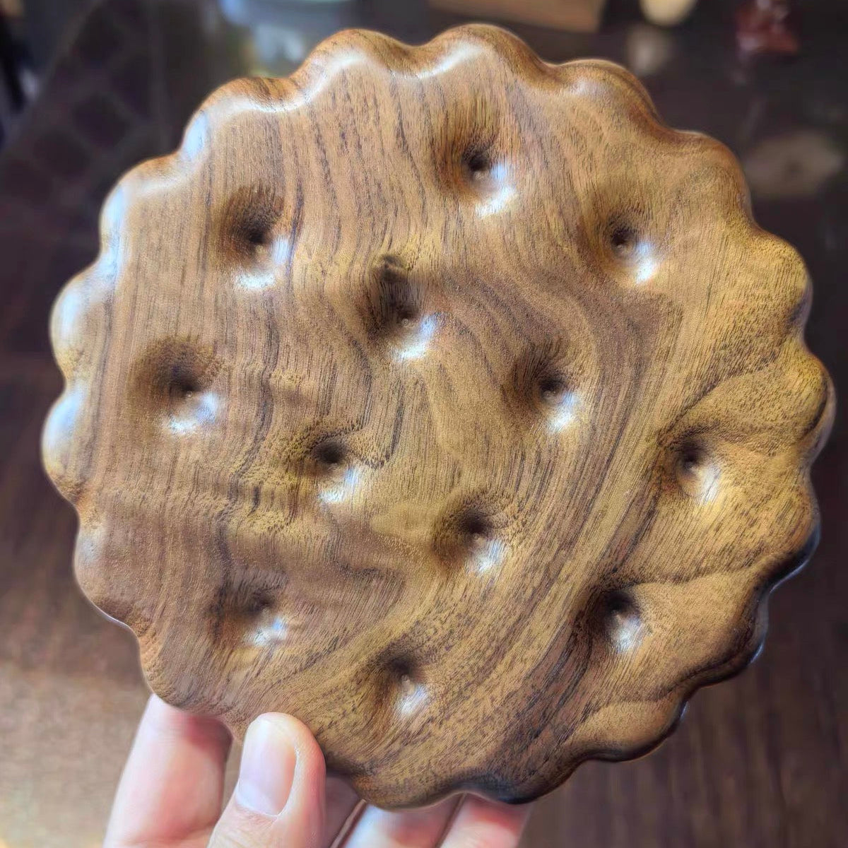 Cookie Solid Wood Trivet (Round)