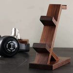 walnut controller and headset holder
