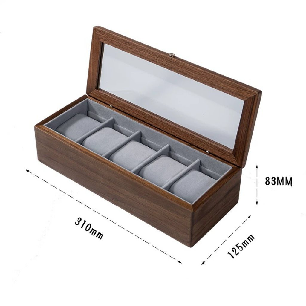walnut wood watch holder