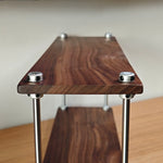 wooden coffee bar organizer