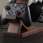 wooden gaming accessories stand