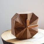 wooden table clock